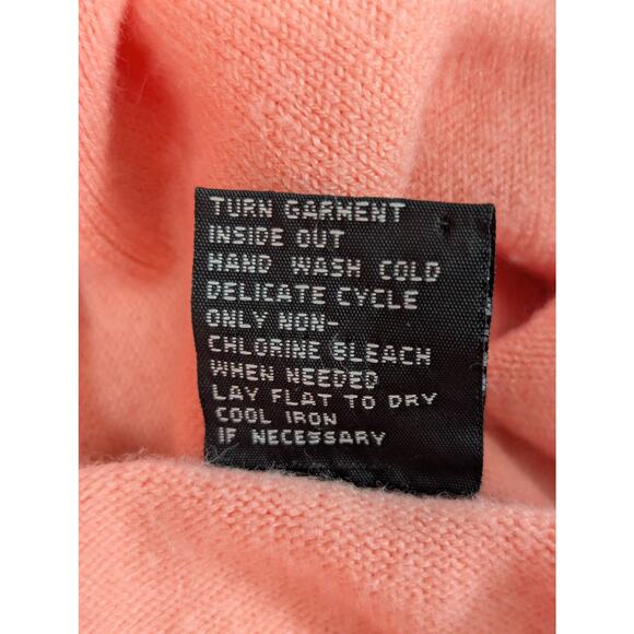 NWOT! RQT! BRIGHT CORAL/SALMON W/IRIDESCENT SEQUIN DETAIL CARDI SWEATER! SZ XL - Picture 7 of 8